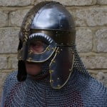 Knight chainmail and helmet